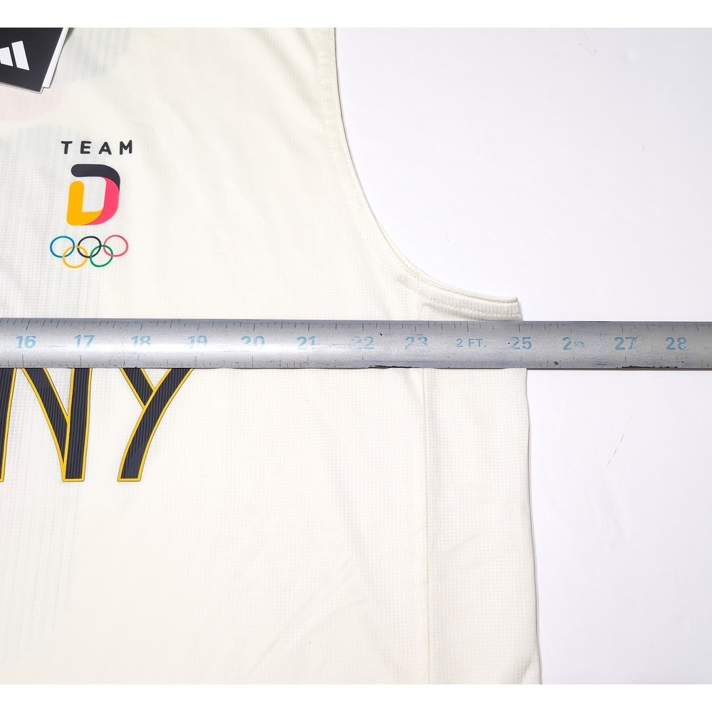 ADIDAS Germany Deutschland 2024 Olympics Tank Top Shirt Soccer Cream XL ~ New - Picture 3 of 10